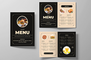 Food Menu Template, a Stationery Template by MightyDesign