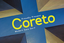 Coreto Modern Sans Serif Font