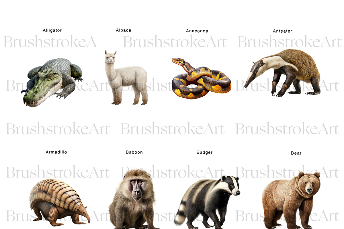 Realistic Animals Clipart, Lion PNG, an Animal Illustration by BrushstrokeArtGB (Photo 2 of 9)