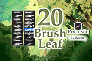 20 Leaf Brushes for Procreate