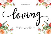 Loving Script Font, a Script Font by Techno Digitz (Thumbnail 1 of 4)