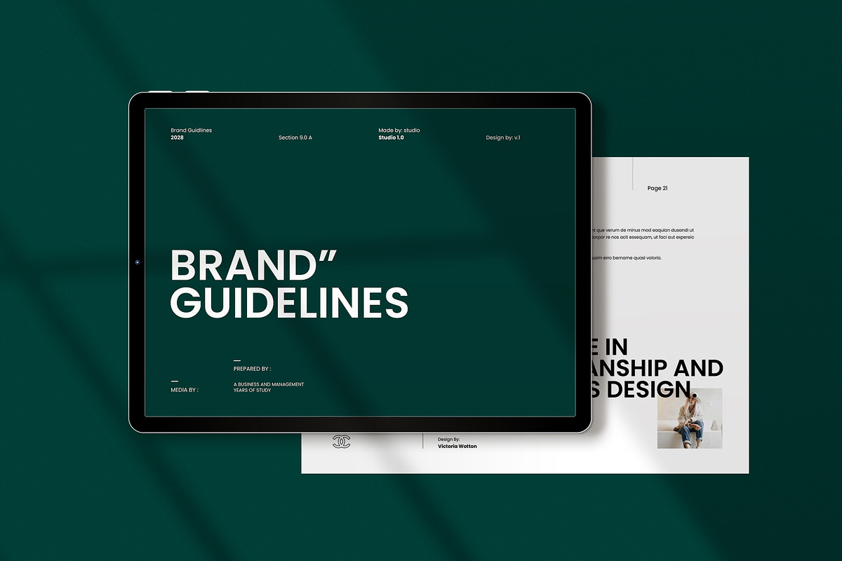 Brand Guideline Templates - CANVA, a Templates & Theme by creathrivestudio (Photo 5 of 13)