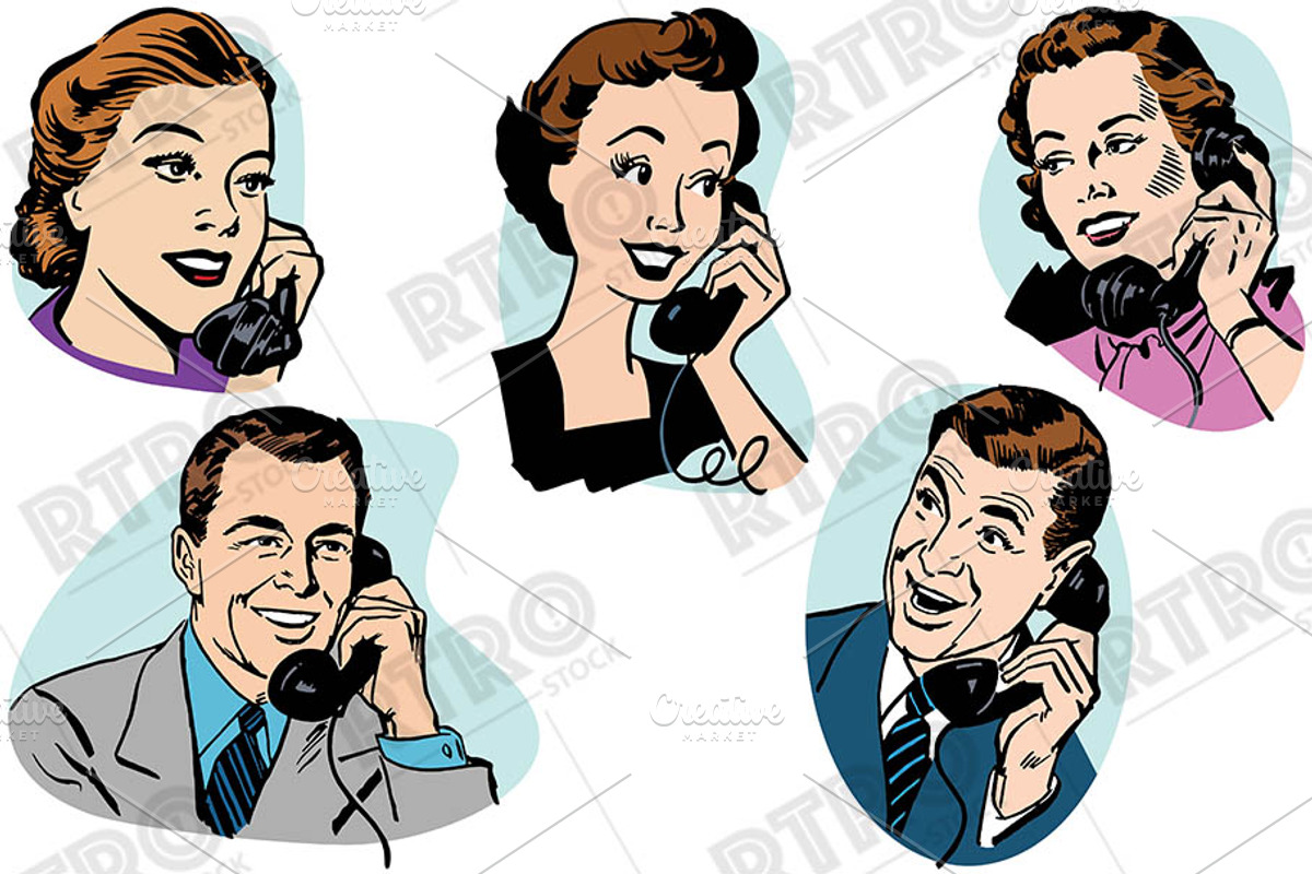 RTRO Telephones 1, a Work Illustration by RTRO Stock (Photo 4 of 5)