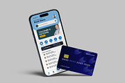 Smartphone and Credit Card Mockup, a Product Mockup by lamorastudio (Thumbnail 3 of 11)