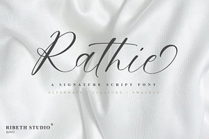 Rathie - Signature Script Font