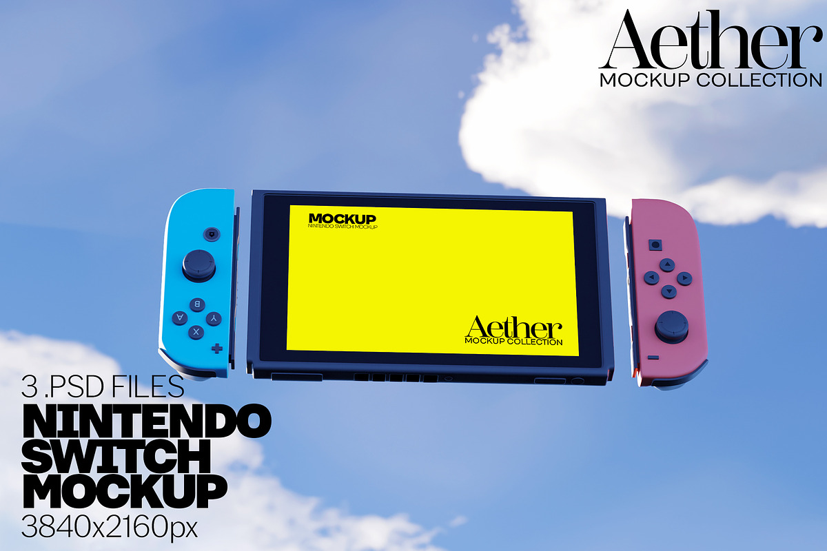 Nintendo Switch Screen Mockup Bundle, an Android Mockup by Banana Mockups (Photo 1 of 6)