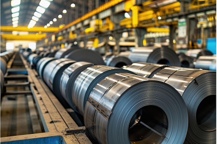 Galvanized Steel Coils in Industrial, an Industrial Photo by Lermont51