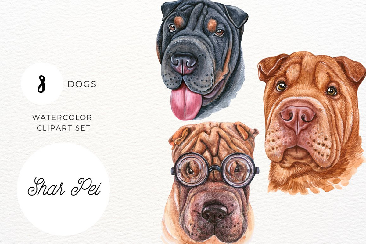 50% OFF | 20+ Dog Illustration Pack, an Animal Illustration by ArtbyHien (Photo 8 of 17)