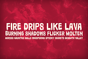 MOLTFIRE – Dripping Fire Horror Font, a Font by TypeTasty Font (Thumbnail 4 of 10)