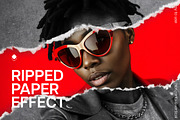 Ripped Paper Photo Effect Template, a Layer Style Add-On by Design Squad (Thumbnail 1 of 5)