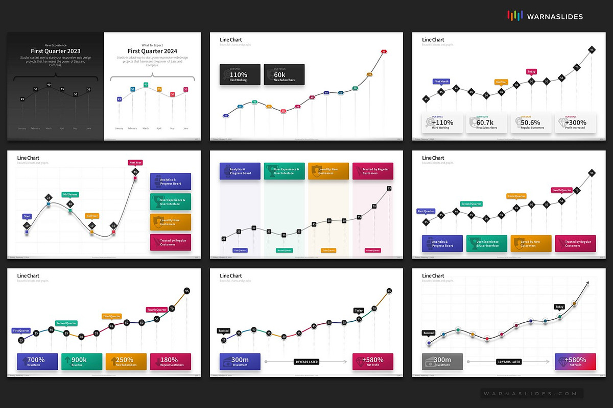 PowerPoint Charts & Graphs, a Presentation Template by Warna Works (Photo 30 of 40)