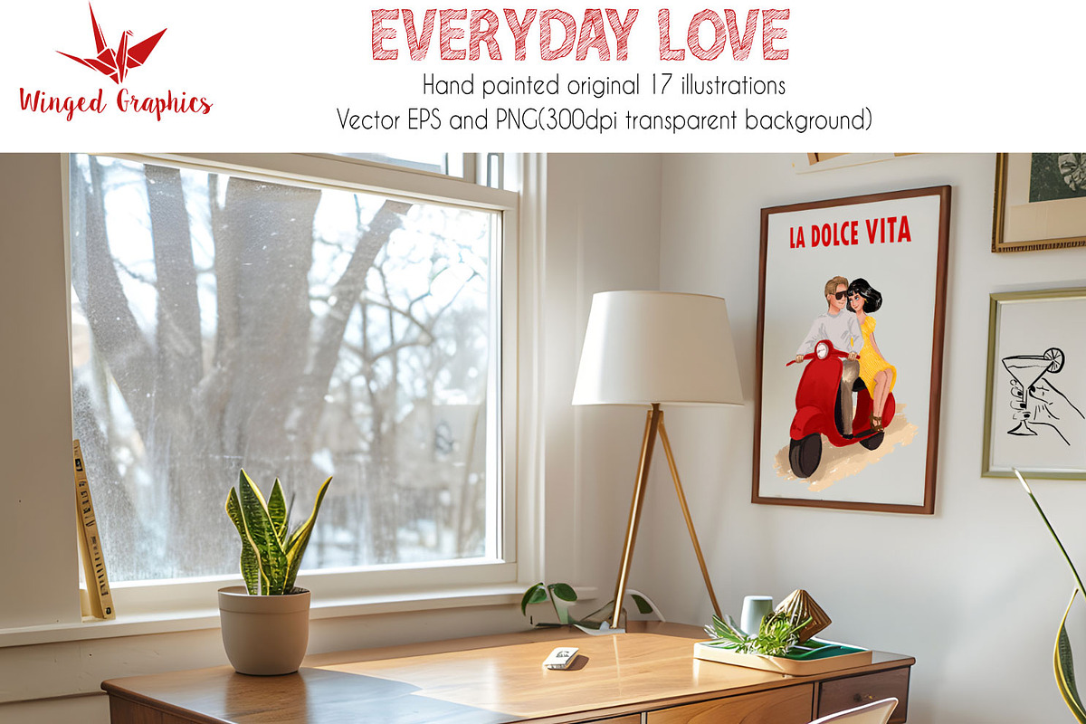 Everyday love : illustration set, a Person Illustration by Winged Graphics (Photo 4 of 4)