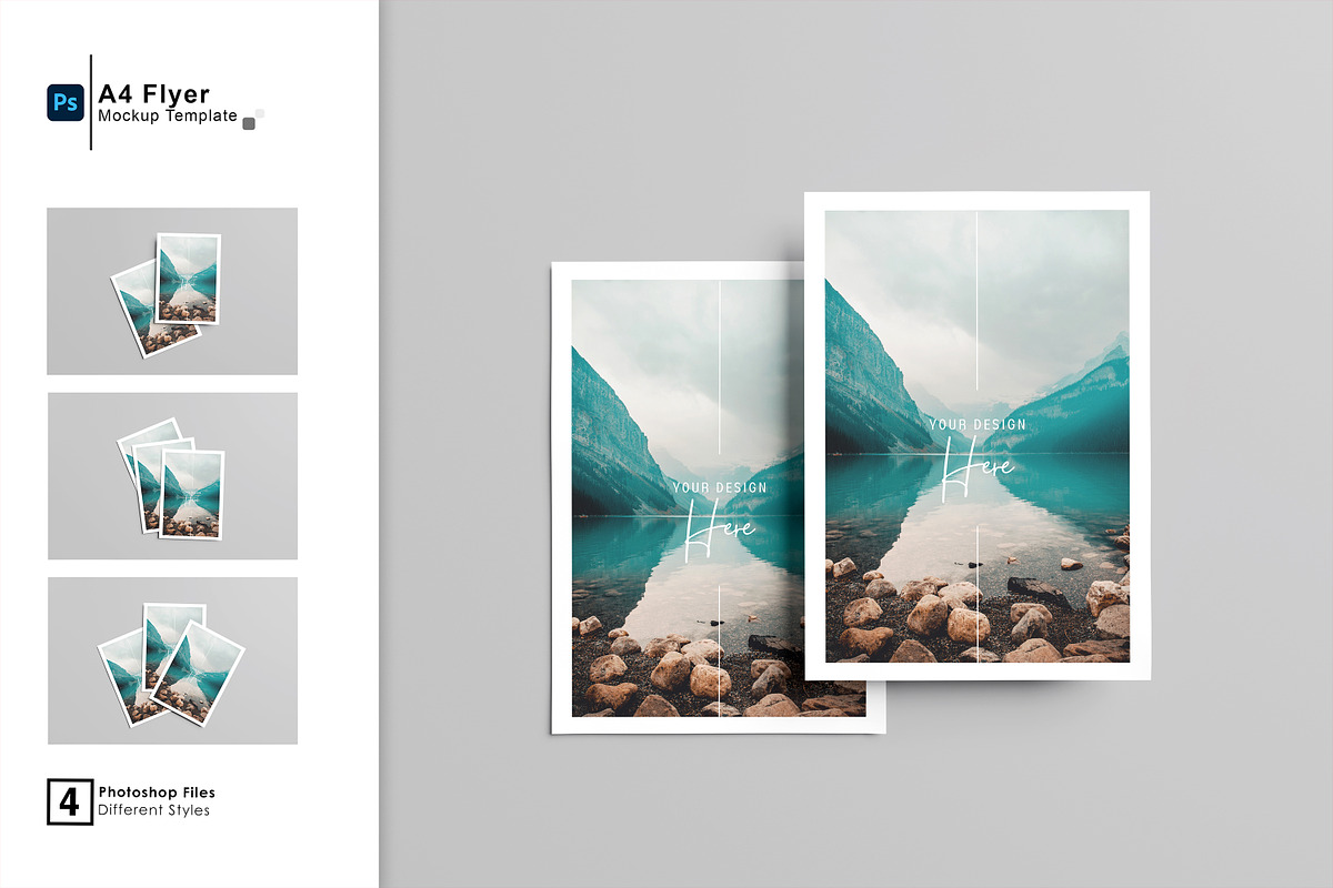 A4 / A5 Flyer Mockup, an Advertising Mockup by getproject (Photo 1 of 5)