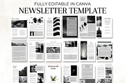 50 Pages Newsletter Canva Template, a Print Template by Digital By Nikoleta (Thumbnail 1 of 10)