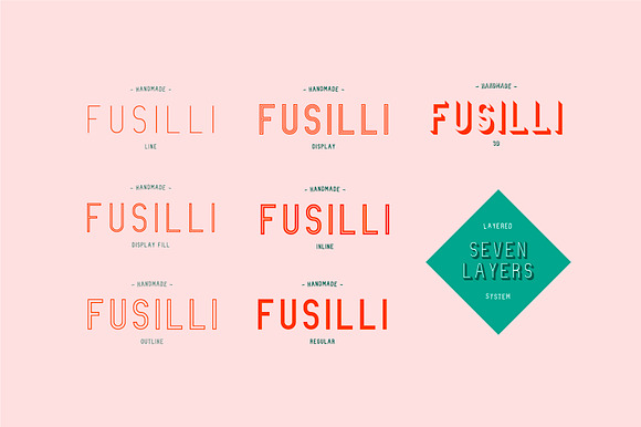 Coquo 3D Layered Font preview 7