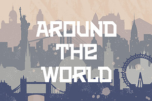 Travel Background with cities