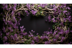 nature frame flower background ai, a Nature Photo by pikepicture