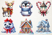 Magical North Pole Christmas Clipart, an Illustration by RobertsArt (Thumbnail 2 of 7)
