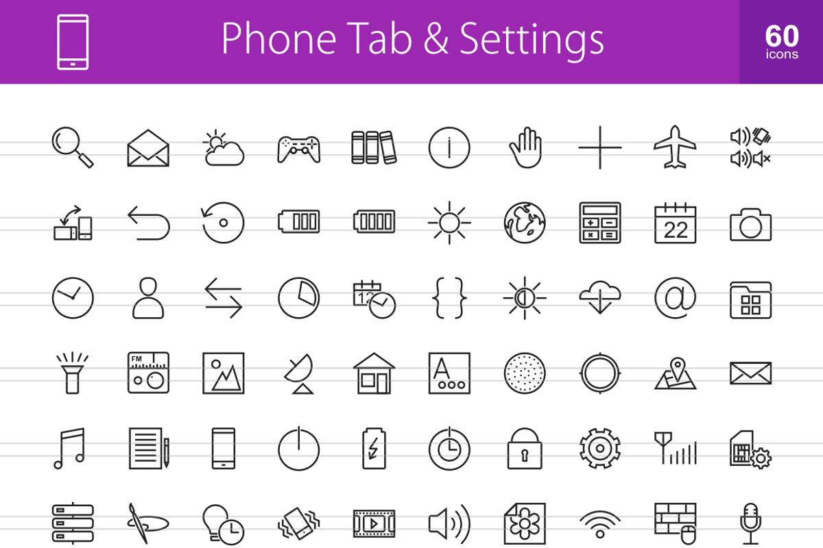 2070 Line Icons (V1), an Outline Icon by IconBunny (Photo 2 of 4)