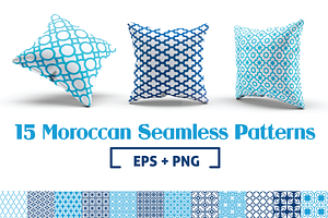 15 Moroccan Seamless Patterns
