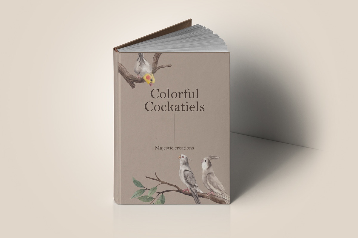 Cockatiel Birds Watercolor, an Animal Illustration by CreativeValuation (Photo 6 of 15)