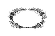 Nature Wreath Frame Vector Bundle, an Illustration by jahid234 (Thumbnail 30 of 51)
