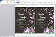 Floral Wedding Invitation Card, an Invitation Template by Geek Shop (Thumbnail 4 of 4)