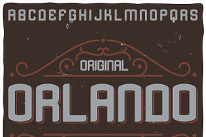 Vintage Label Typeface Orlando