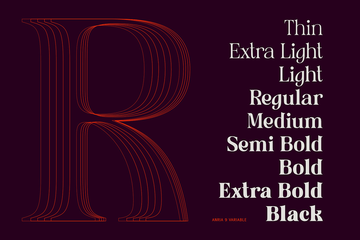 Anria Typeface, a Serif Font by Khoir (Photo 2 of 12)