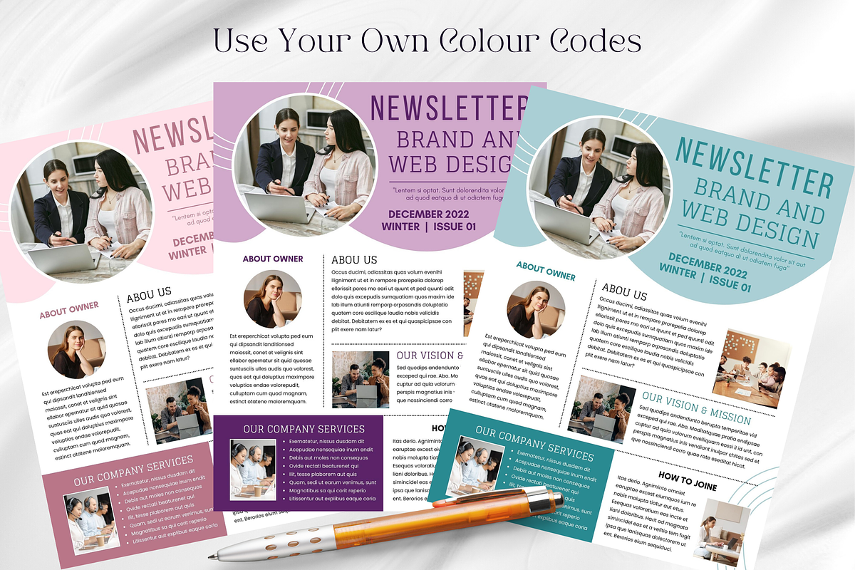 Canva Business Newsletter Template preview 5