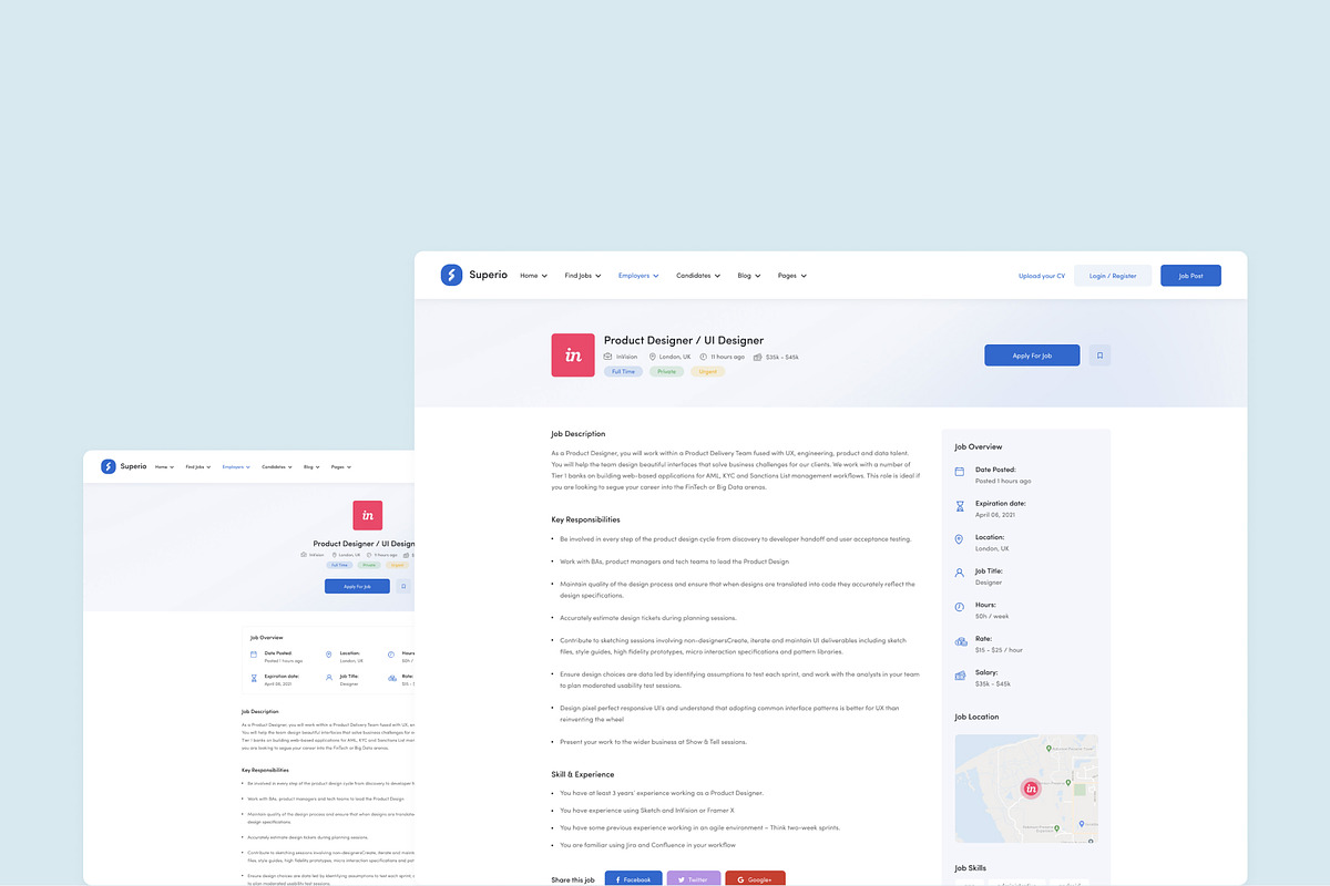 Superio — Job Board HTML Template, a HTML Template by CreativeLayerss (Photo 3 of 3)