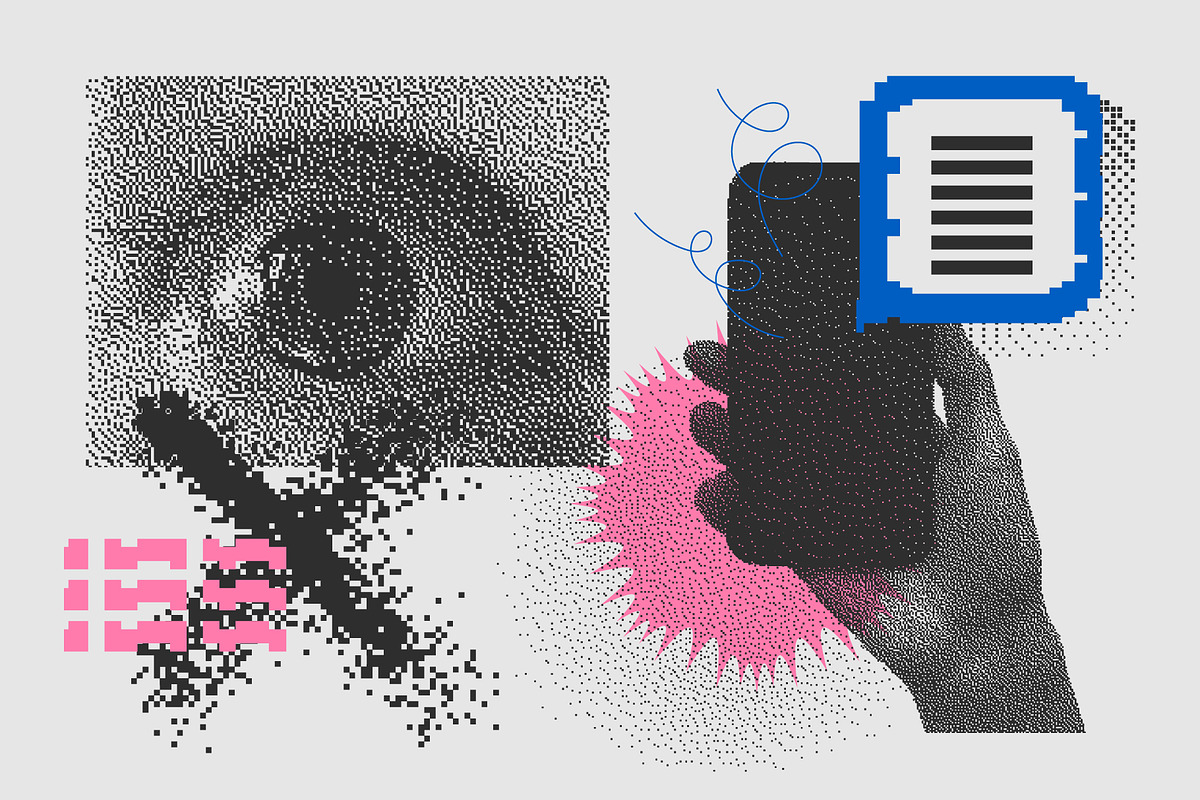 126 Vector Dither Textured Clip Arts, a Graphic by softulka (Photo 9 of 19)