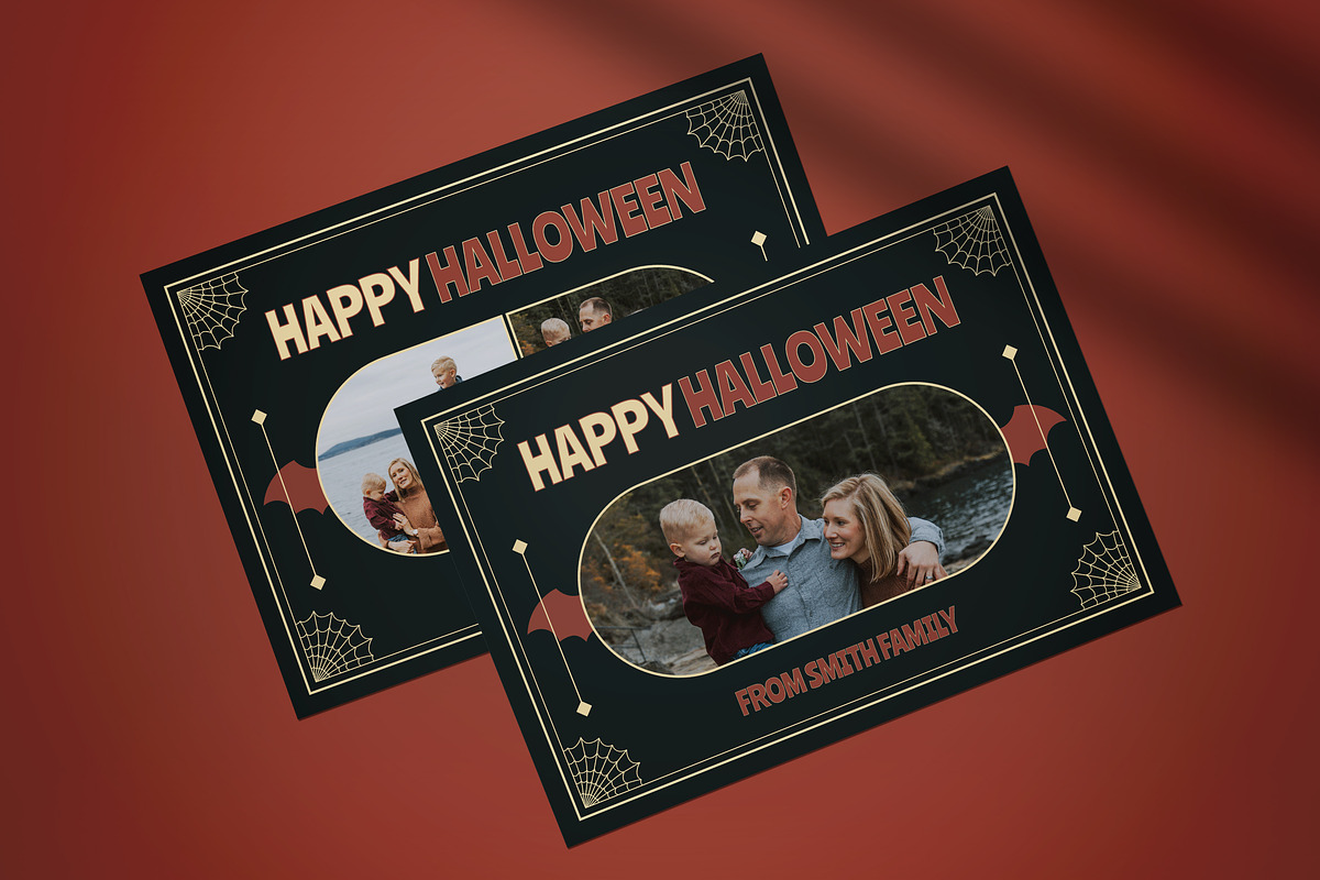 Halloween Greeting Card, a Card Template by graphicook (Photo 3 of 4)