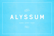 Alyssum - Sans Serif Font