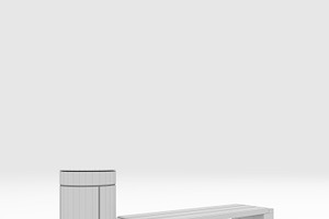 3D Model Bench Park 37