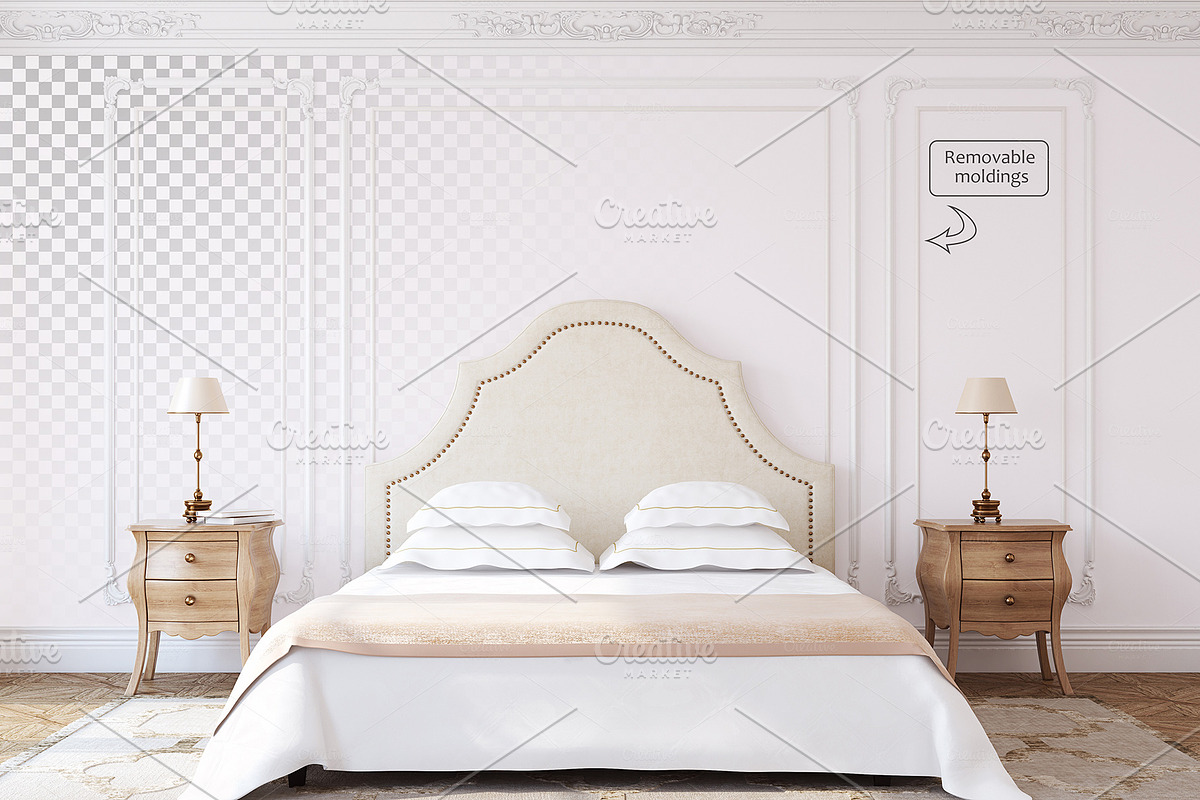 FRENCH STYLE Wall&Frame Mockups, a Poster Template by MyHomeMockups (Photo 4 of 12)