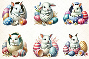 Cute Vintage Rabbit Watercolor, an Illustration by DreamCafeArt (Thumbnail 3 of 4)