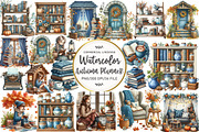 Cozy Autumn Planner Clipart, an Illustration by OK Design (Thumbnail 1 of 5)
