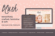Blush Multipurpose One Page Template, a Landing Page Template by Mage Themes (Thumbnail 1 of 3)