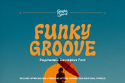 Funky Groove Psychedelic Font, a Font by Graphic Spirit (Thumbnail 1 of 12)
