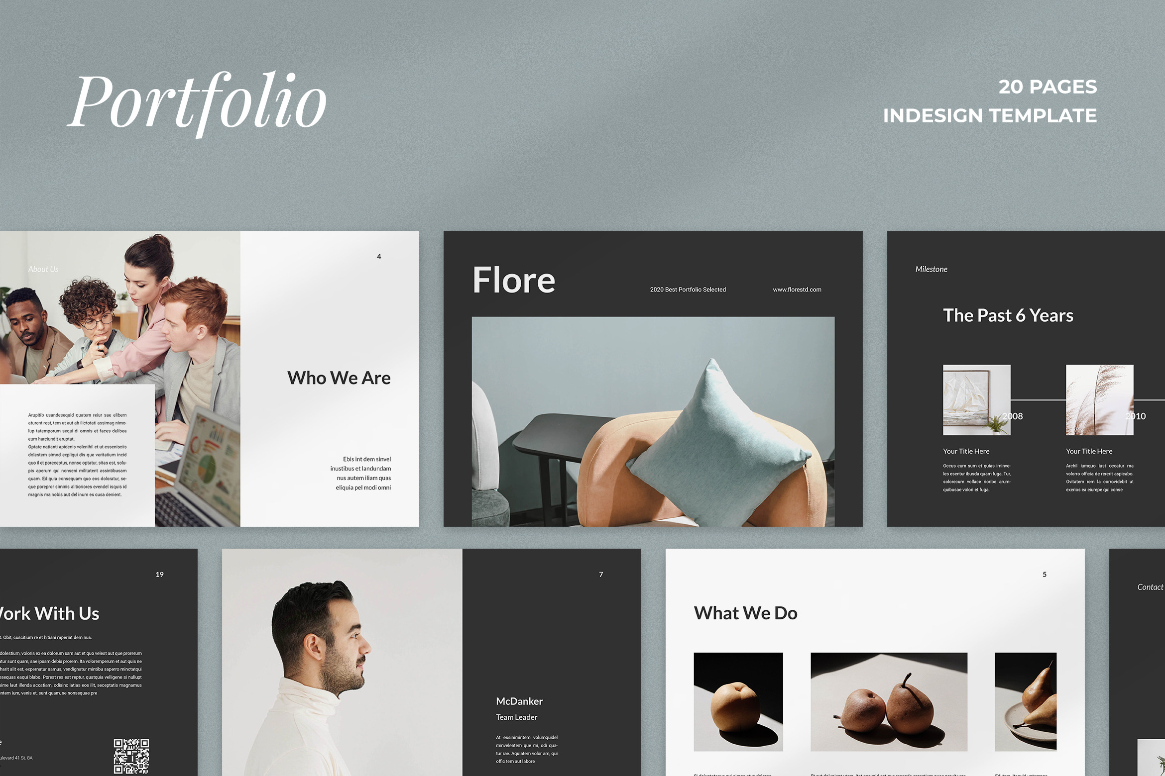 Flore Portfolio Template, a Brochure Template by Visuel Colonie®