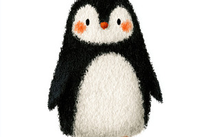 Cute penguin doodle illustration, an Animal Photo by José Manuel Gelpi