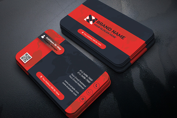 Modern Dark Business Card preview 8
