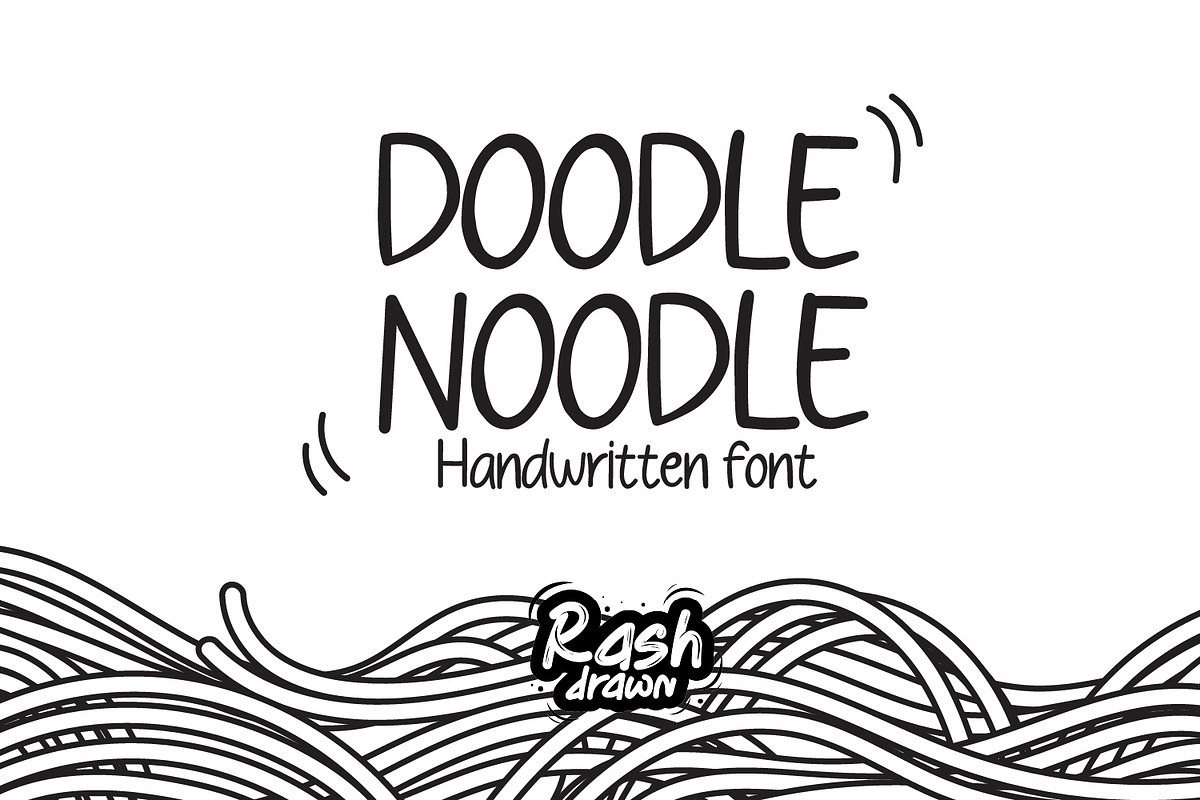 Doodle noodle, a Font by Rashdrawn (Photo 1 of 3)