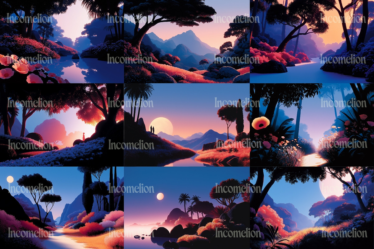 40 Garden of Eden Illustrations, a Decorative Illustration by Incomelion (Photo 6 of 12)