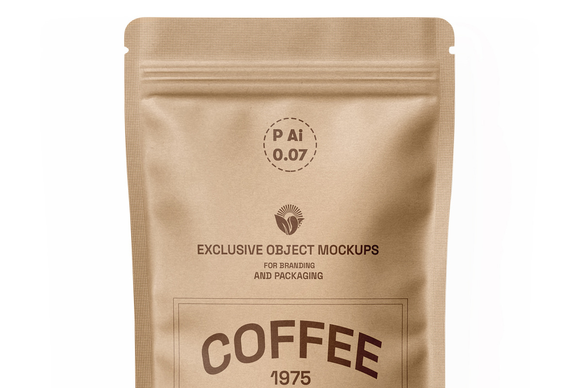 Kraft Pouch Bag Packaging PSD Mockup, a Packaging Mockup by Ram Studio LLC (Photo 6 of 7)