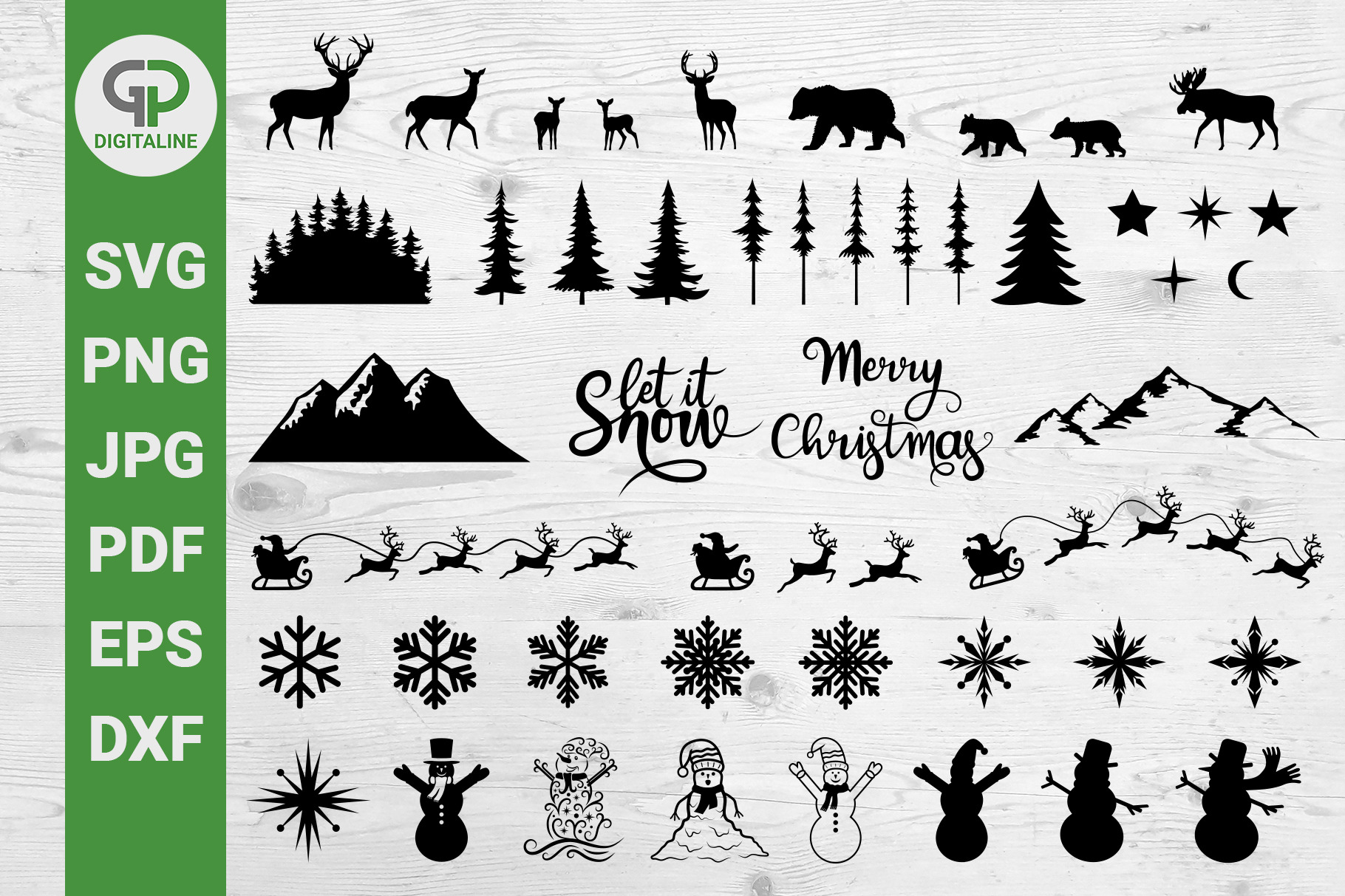 Christmas Bundle SVG, Winter SVG