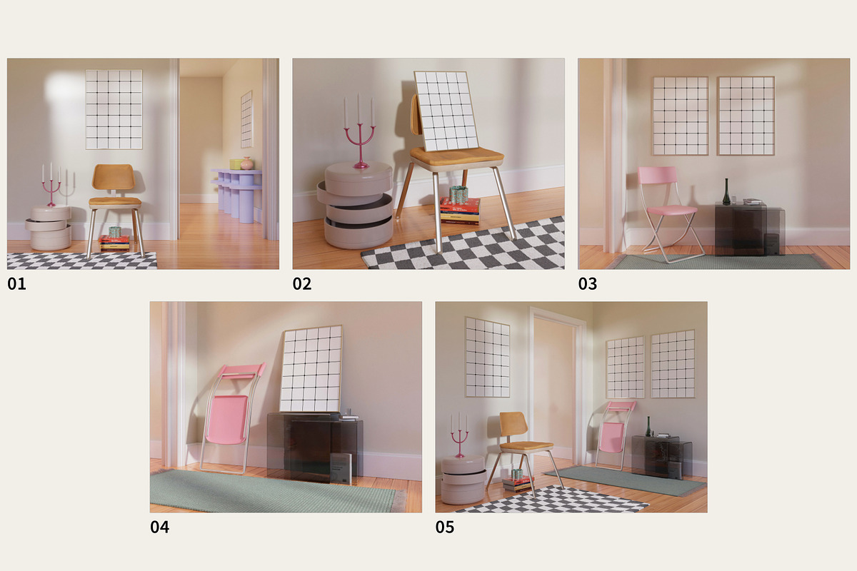 Wall Art Mockup Bundle 21 in 1, a Household Mockup by Bonumo (Photo 2 of 15)