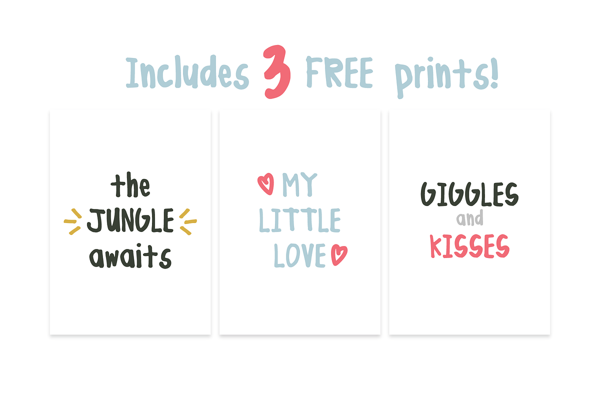 Little Love - Cute Handwritten Font preview 3