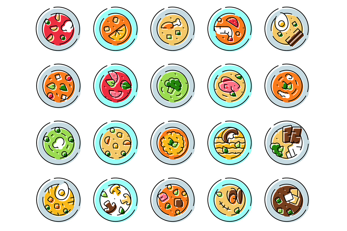 Various soup bowls for different, an Object Graphic by pikepicture (Photo 2 of 3)